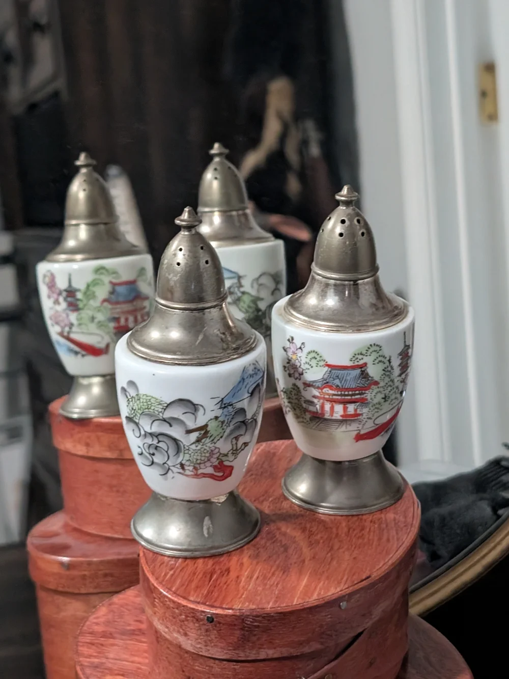 Vintage Japanese Porcelain Salt & Pepper Shakers